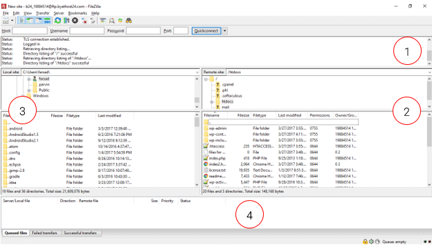 استفاده از FileZilla جهت مدیریت آسان‌تر فایل‌ها در وردپرس
